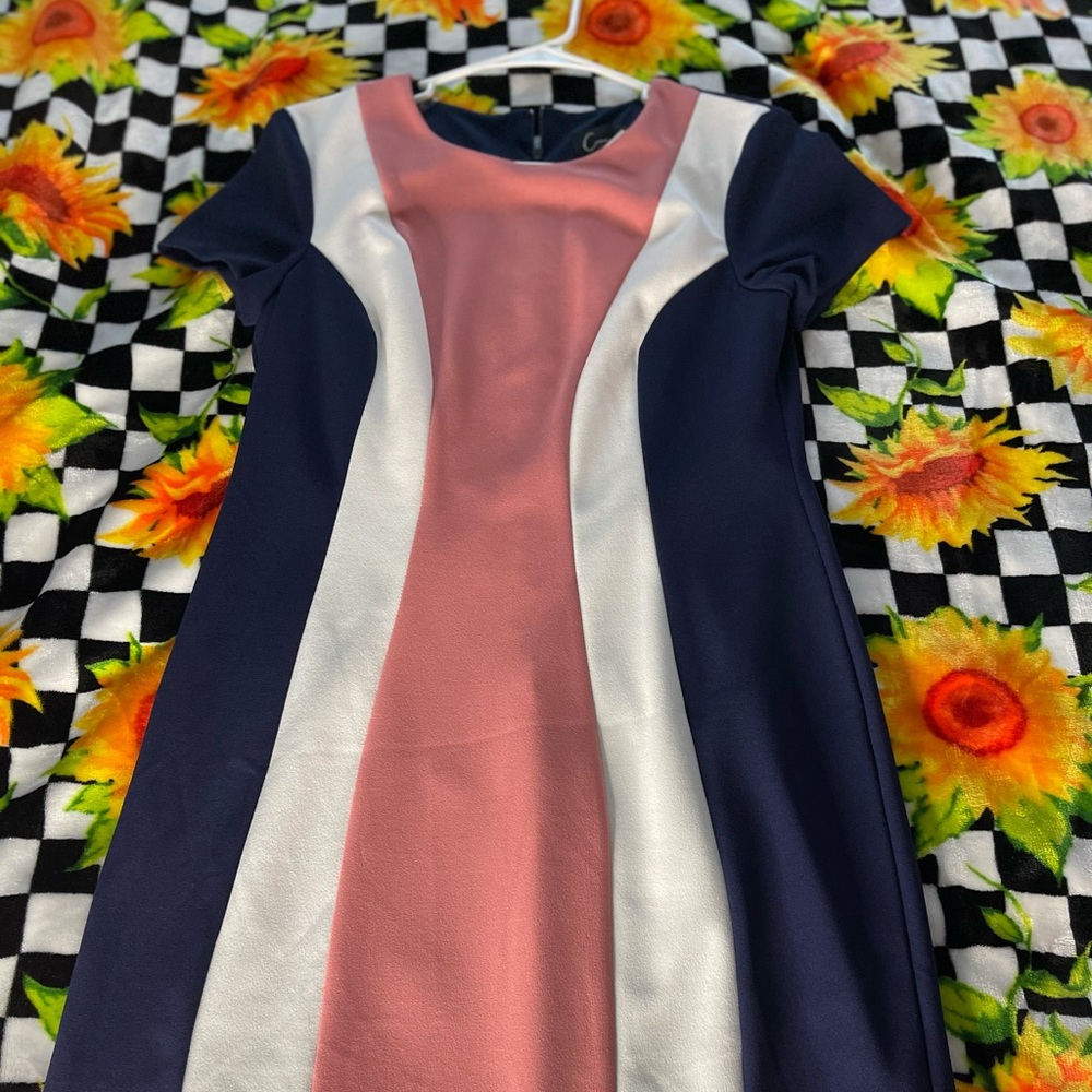 Shapely dress for curvy business women